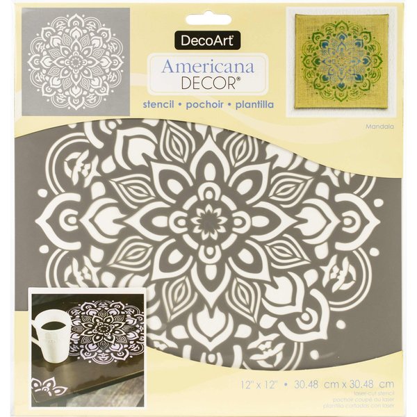 Deco Art 12X12 Mandala Stencil ADS26-K